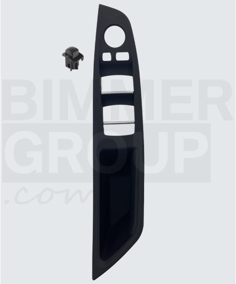 Maniglia porta lato guida nera per BMW Serie 5 (F10/F11/F07)