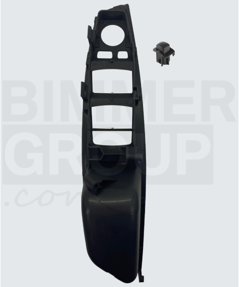 Maniglia porta lato guida nera per BMW Serie 5 (F10/F11/F07)